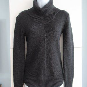 BCBGMAXAZRIA WOMEN FANCY COWL NECK SEMI FIT SWEATER Long Sleeve Black $299